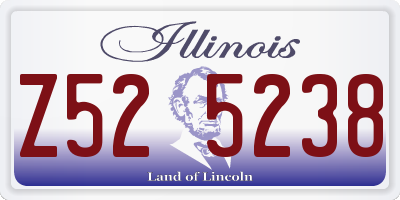 IL license plate Z525238