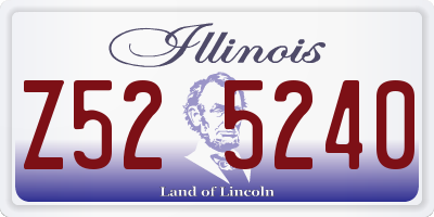IL license plate Z525240