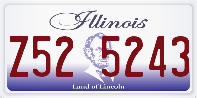 IL license plate Z525243