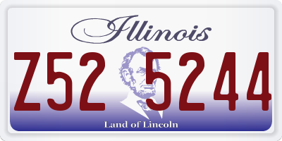 IL license plate Z525244