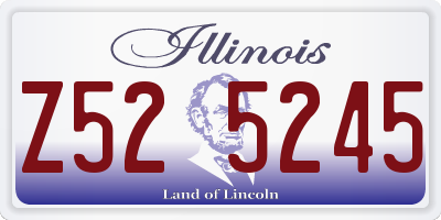 IL license plate Z525245