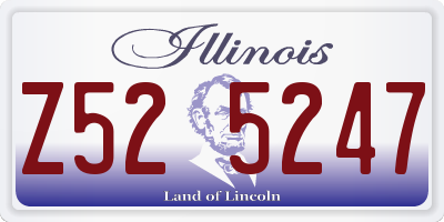 IL license plate Z525247