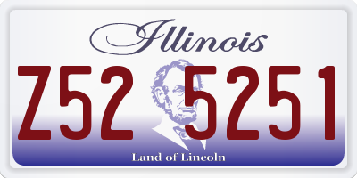 IL license plate Z525251