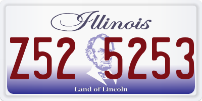 IL license plate Z525253