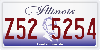 IL license plate Z525254