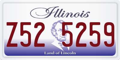 IL license plate Z525259