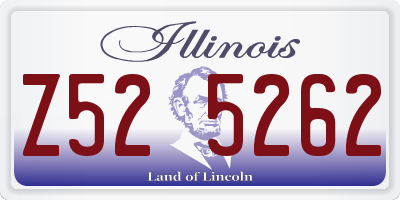 IL license plate Z525262