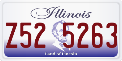 IL license plate Z525263