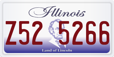 IL license plate Z525266