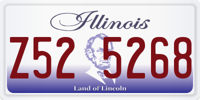IL license plate Z525268