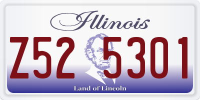 IL license plate Z525301
