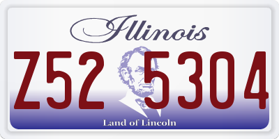 IL license plate Z525304