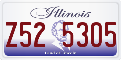 IL license plate Z525305