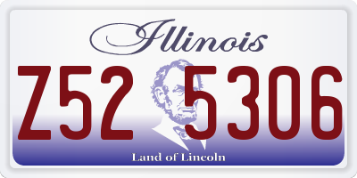 IL license plate Z525306