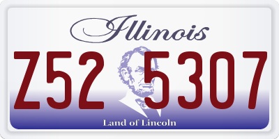 IL license plate Z525307