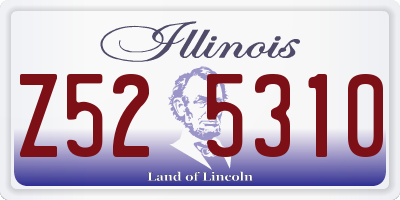 IL license plate Z525310