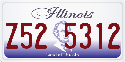 IL license plate Z525312