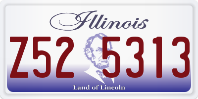 IL license plate Z525313