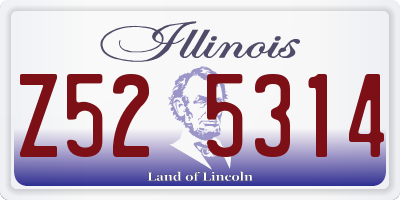 IL license plate Z525314