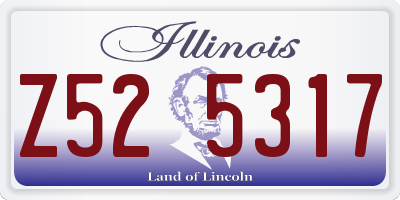 IL license plate Z525317