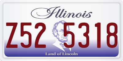IL license plate Z525318