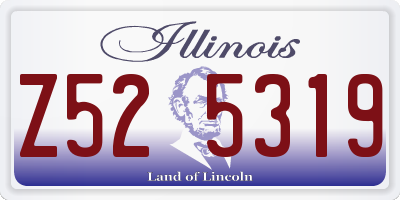 IL license plate Z525319