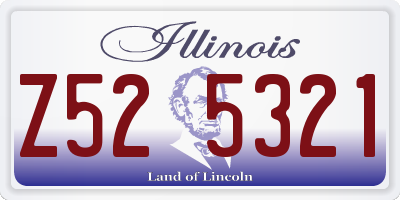 IL license plate Z525321