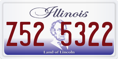 IL license plate Z525322