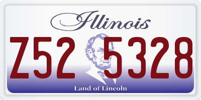 IL license plate Z525328