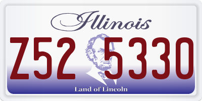 IL license plate Z525330