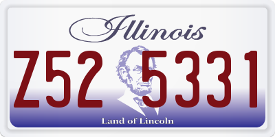 IL license plate Z525331
