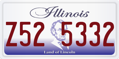 IL license plate Z525332