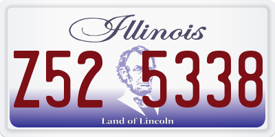 IL license plate Z525338