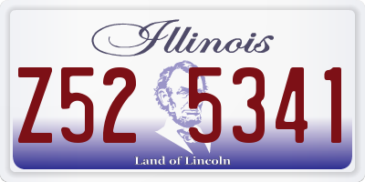 IL license plate Z525341