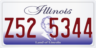 IL license plate Z525344
