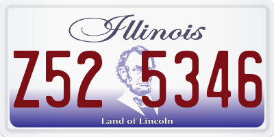 IL license plate Z525346