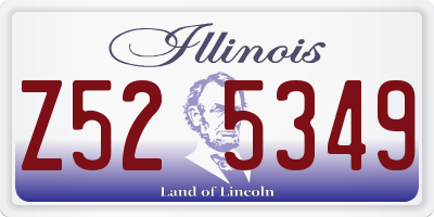 IL license plate Z525349