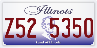 IL license plate Z525350