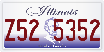 IL license plate Z525352