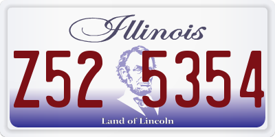 IL license plate Z525354
