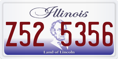 IL license plate Z525356