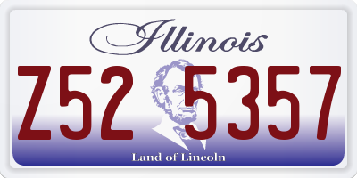 IL license plate Z525357