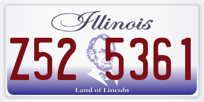 IL license plate Z525361