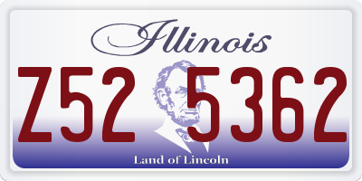 IL license plate Z525362