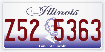 IL license plate Z525363