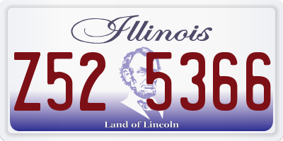 IL license plate Z525366