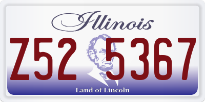 IL license plate Z525367