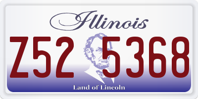 IL license plate Z525368
