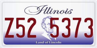 IL license plate Z525373