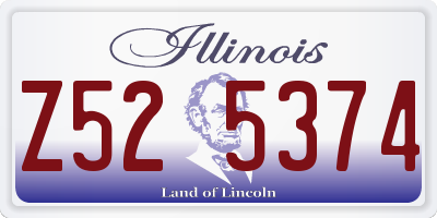 IL license plate Z525374